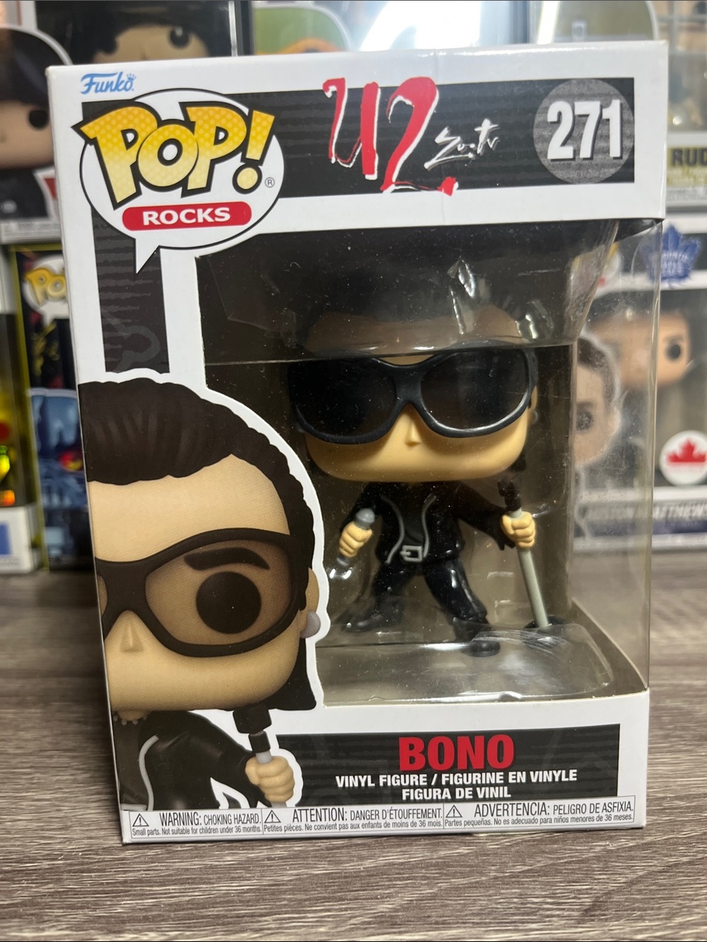 Funko Pop! Rocks U2 Bono Vinyl Figure - Black, Red, White